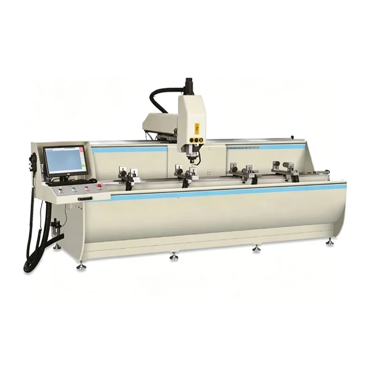 Pusat Pemesinan Profil Aluminium CNC 3 Axis untuk Fasad Dinding Tirai