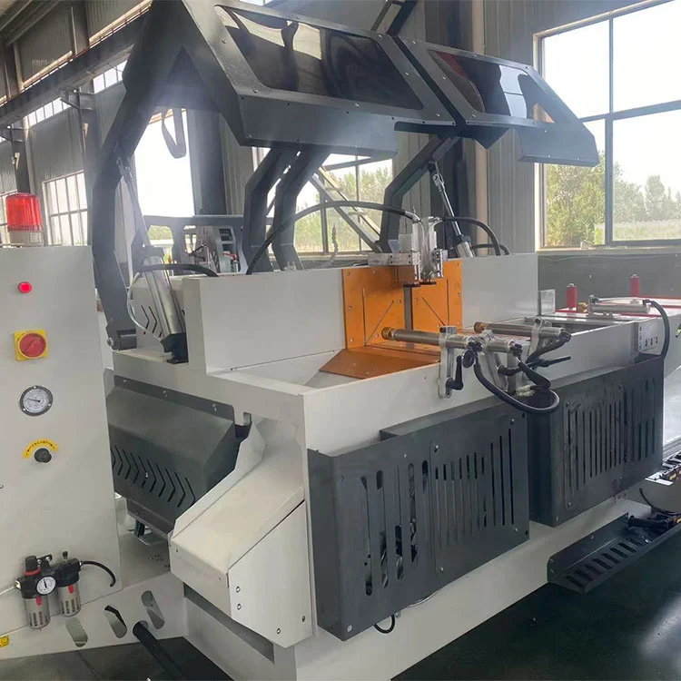 CNC Automatic Double Head Miter Saw untuk Pintu Tingkap Aluminium