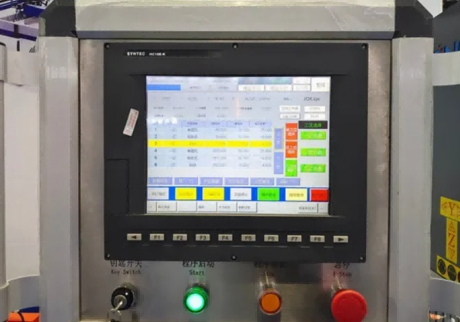 Mesin Penggerudi Dinding Tirai Aluminium CNC 4 Kepala Ketepatan Tinggi